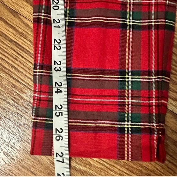 CASTAWAY NANTUCKET ISLAND Ankle Capri Stretch Twill Plaid Pants - Picture 8 of 11